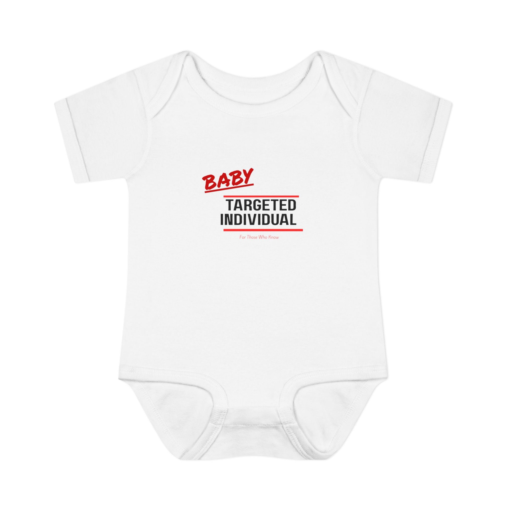 Baby Targeted Individual Bodysuit | Infant Onesie with Text Design
