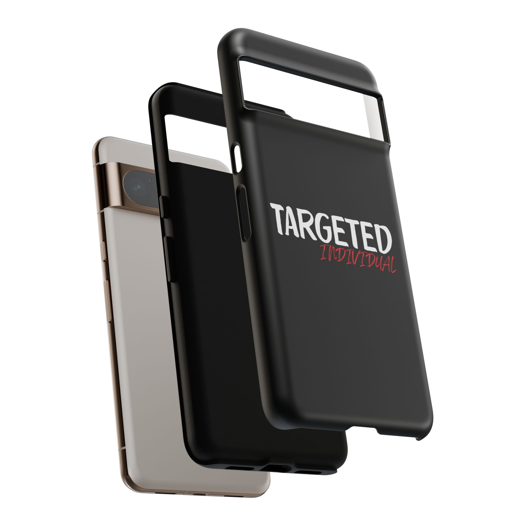 Phone Case — "Targeted Individual" Bold Text Protective Tough Case