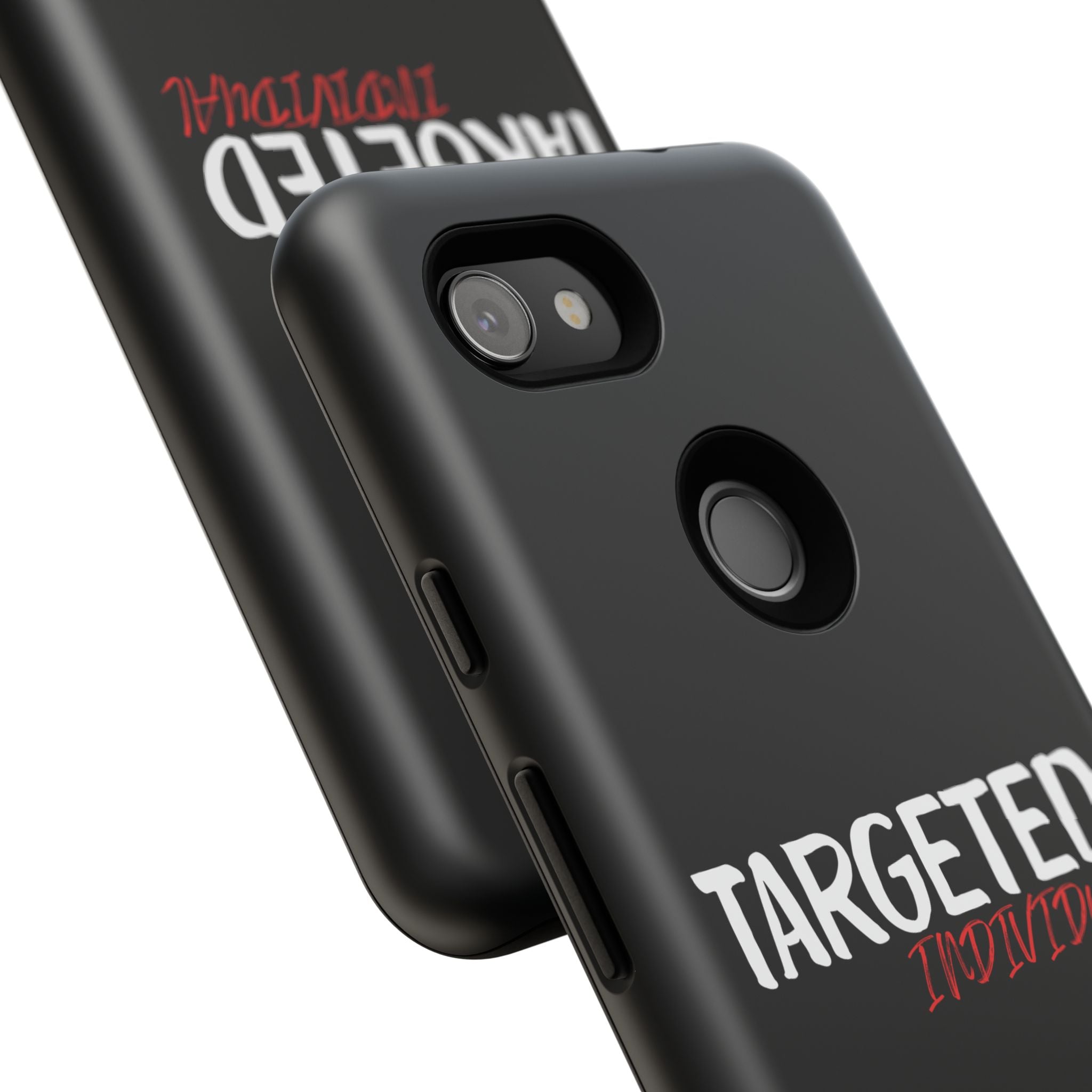 Phone Case — "Targeted Individual" Bold Text Protective Tough Case