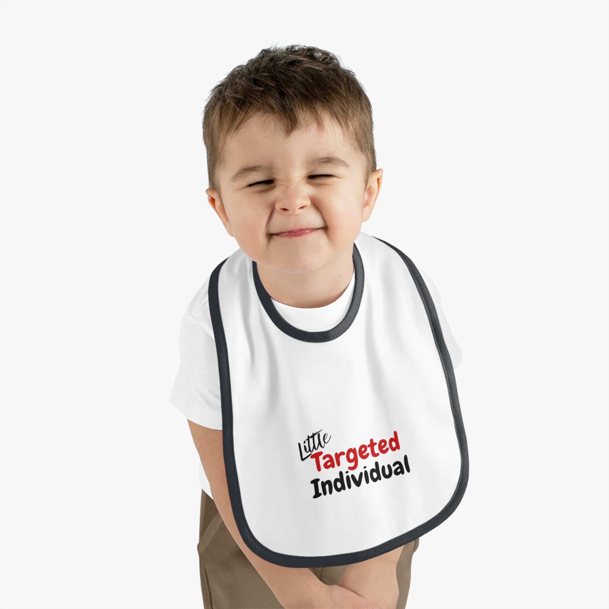 "Little Targeted Individual"  Feeding Bib