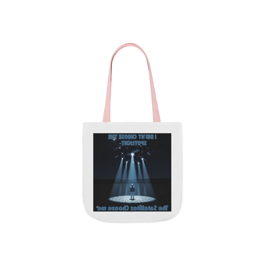 Tote Bag — "I Didn't Choose the Spotlight, The Spotlight Chose Me" Theater Spotlight Canvas Tote