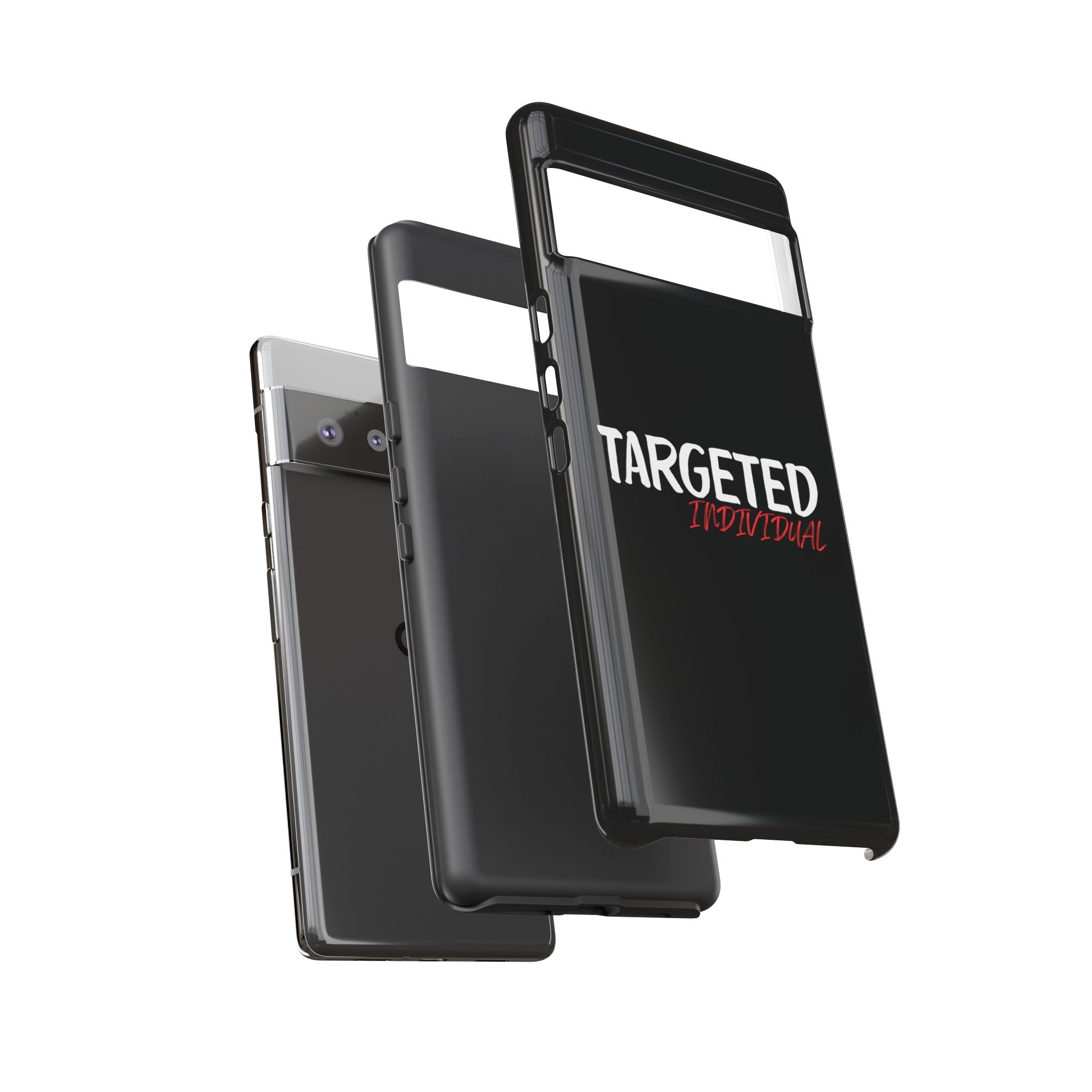 Phone Case — "Targeted Individual" Bold Text Protective Tough Case