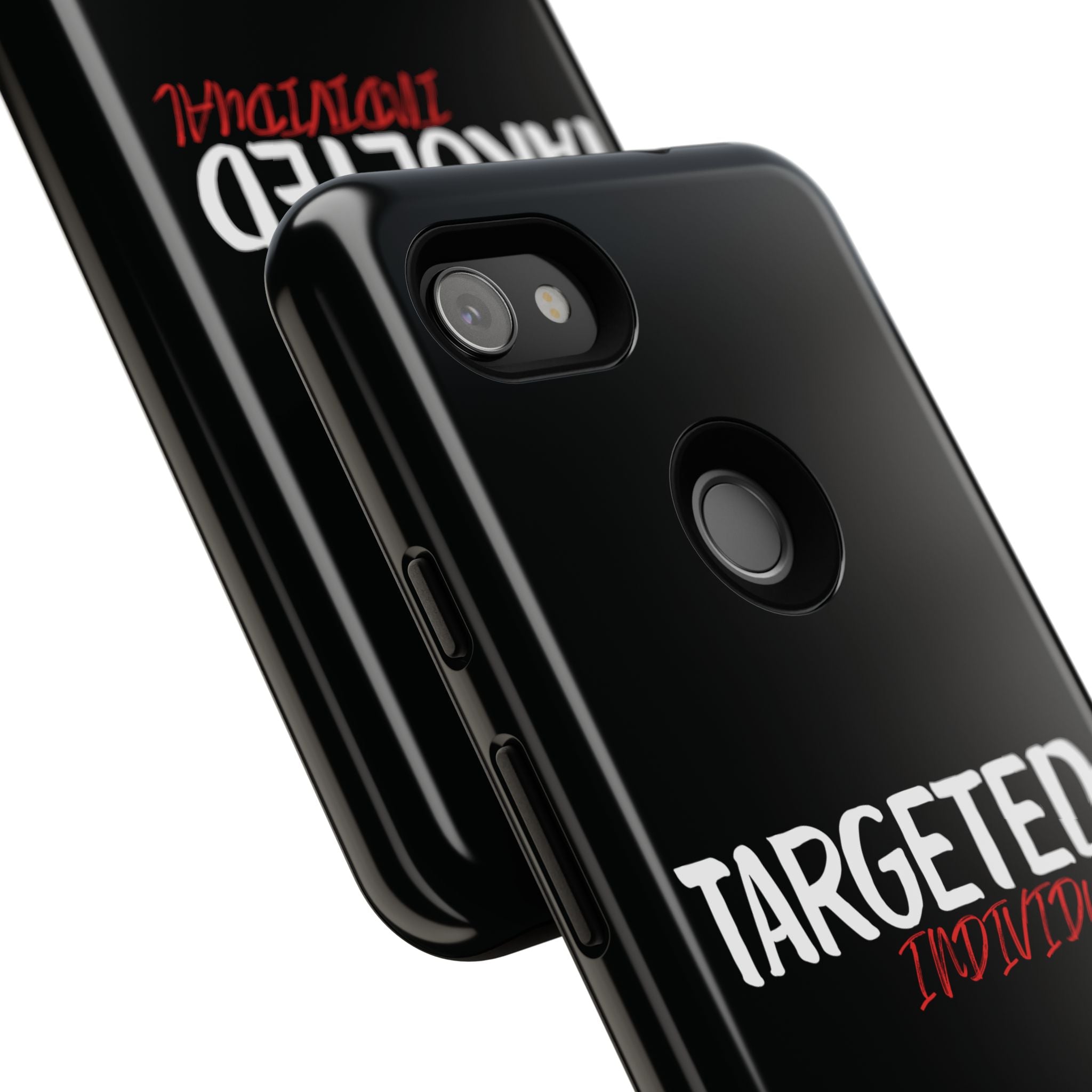 Phone Case — "Targeted Individual" Bold Text Protective Tough Case