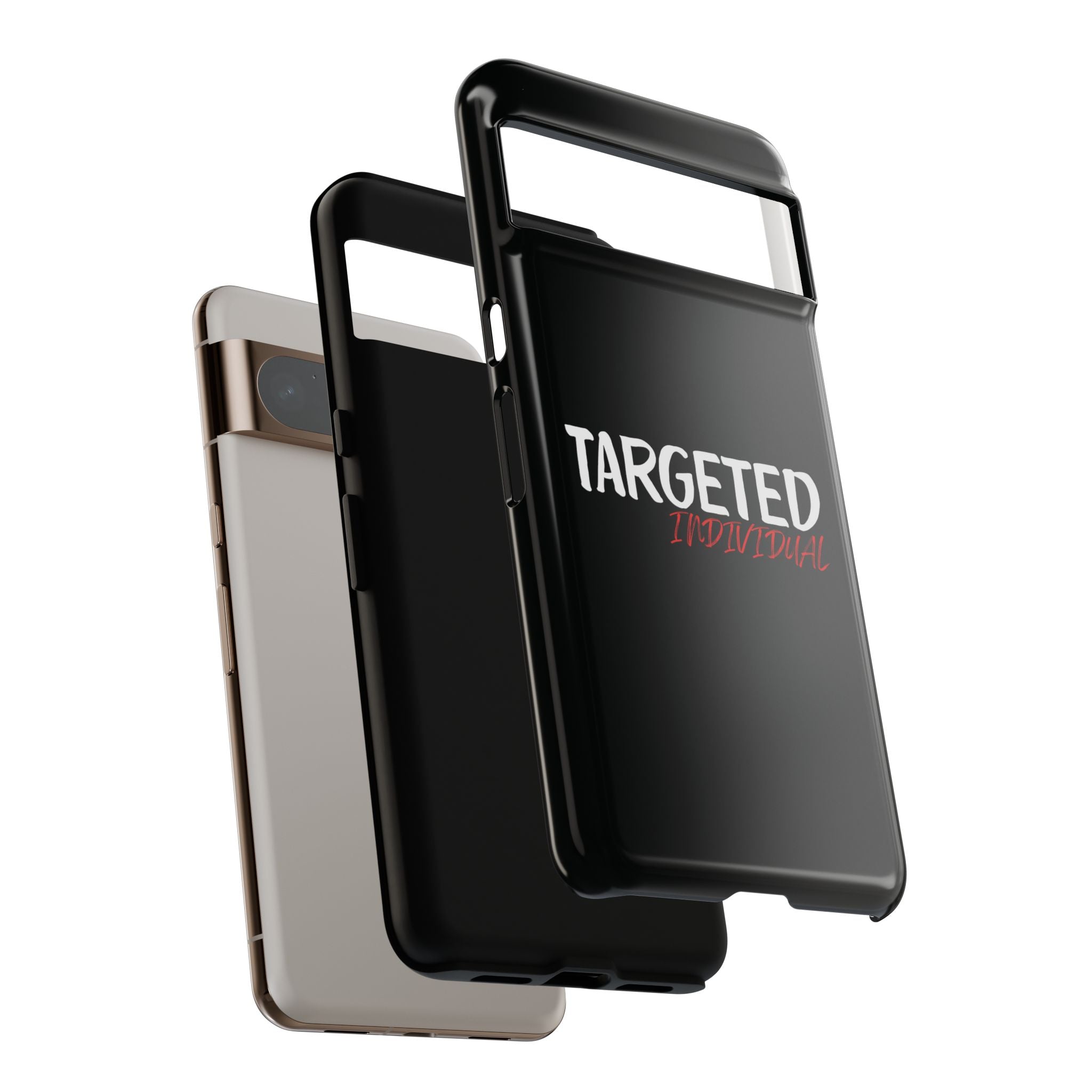 Phone Case — "Targeted Individual" Bold Text Protective Tough Case