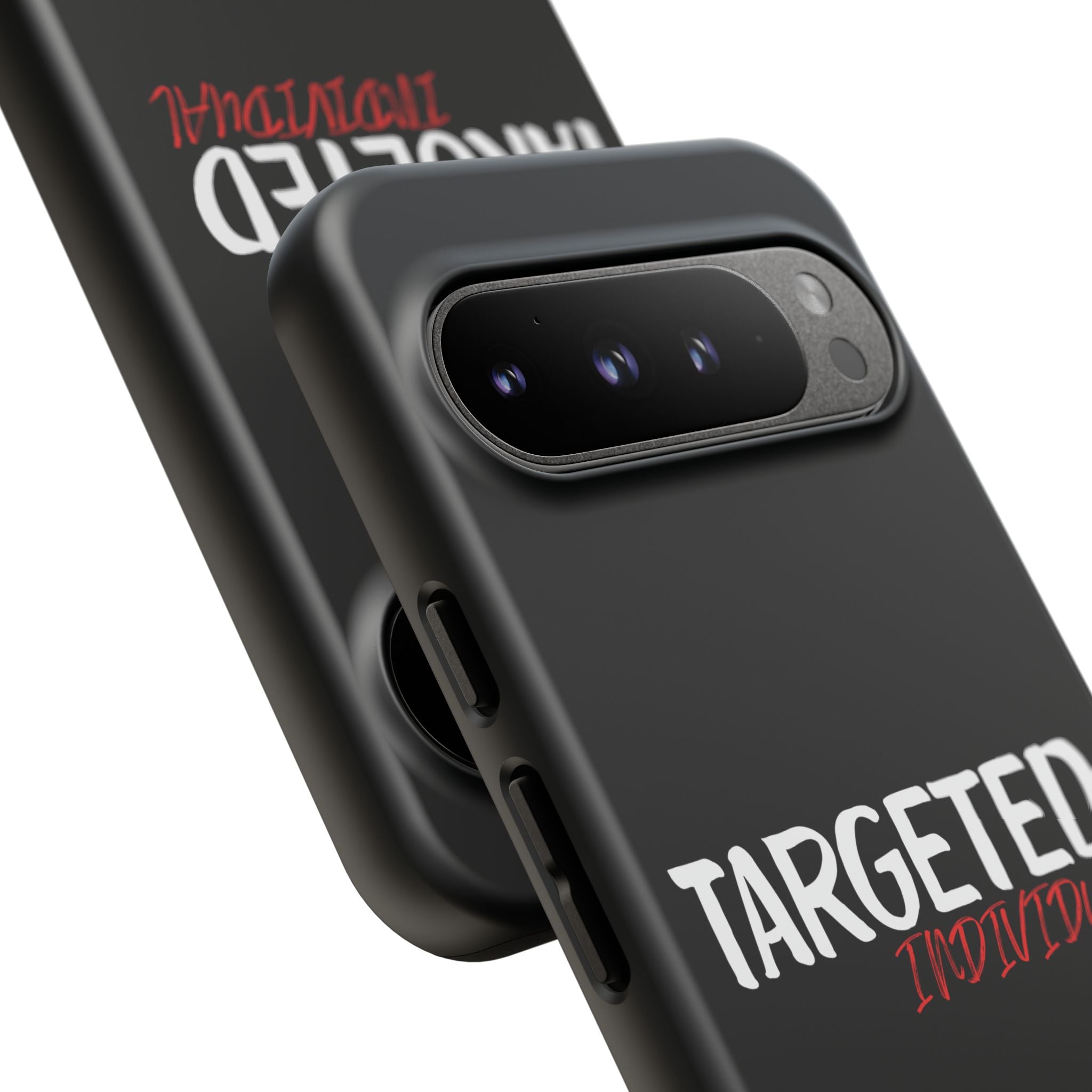 Phone Case — "Targeted Individual" Bold Text Protective Tough Case