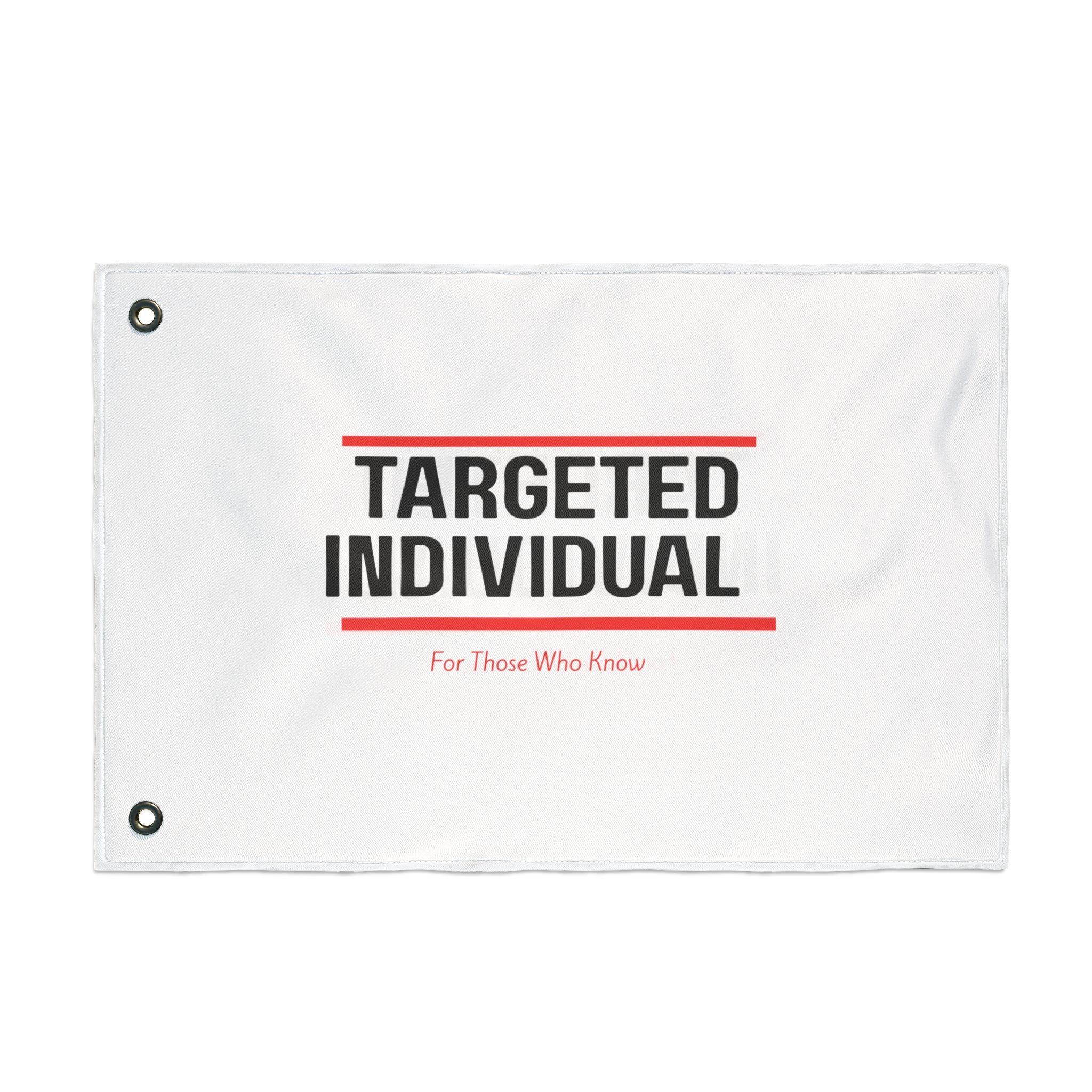 TI #2 Double Sided Flag for Targeted Individuals, Outdoor Decor, Unique Gifts, Awareness Flag, Back Yard Flag, Wall Banner