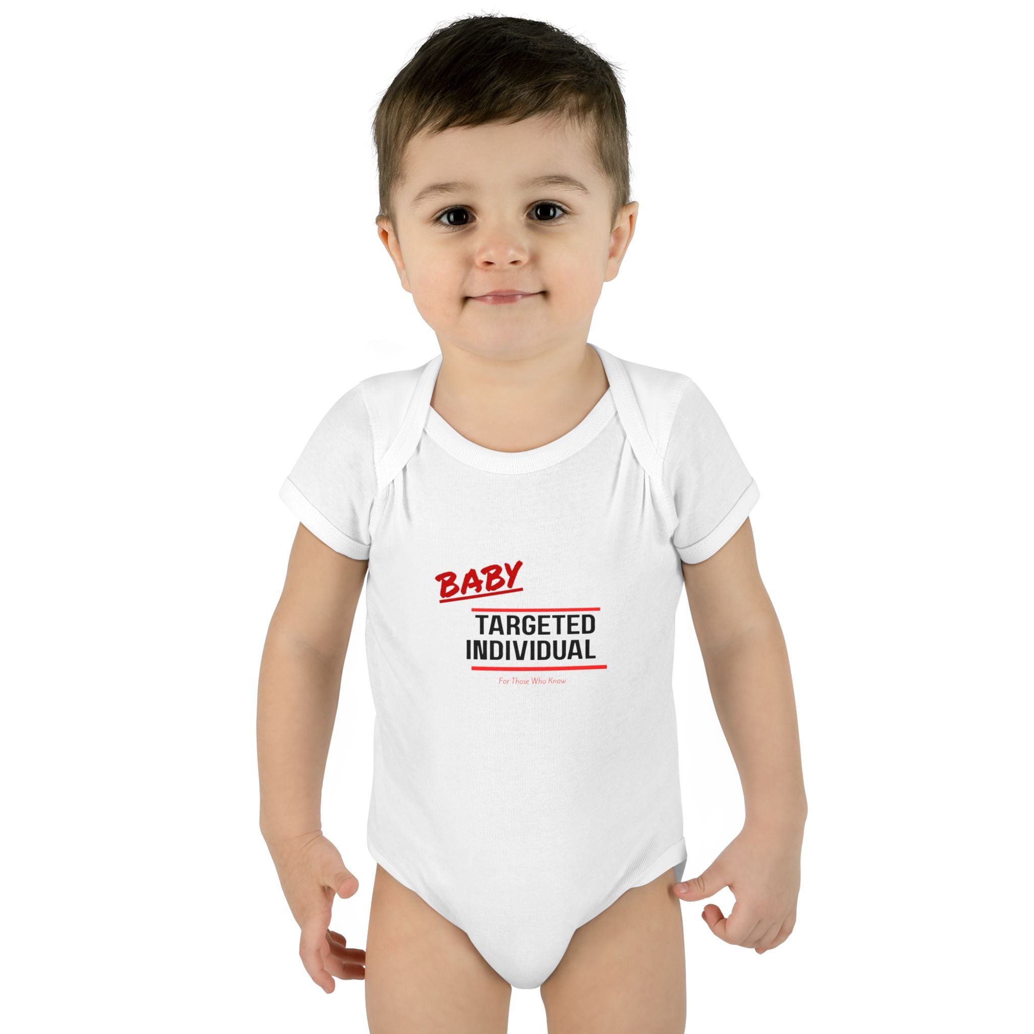 Baby Targeted Individual Bodysuit | Infant Onesie with Text Design