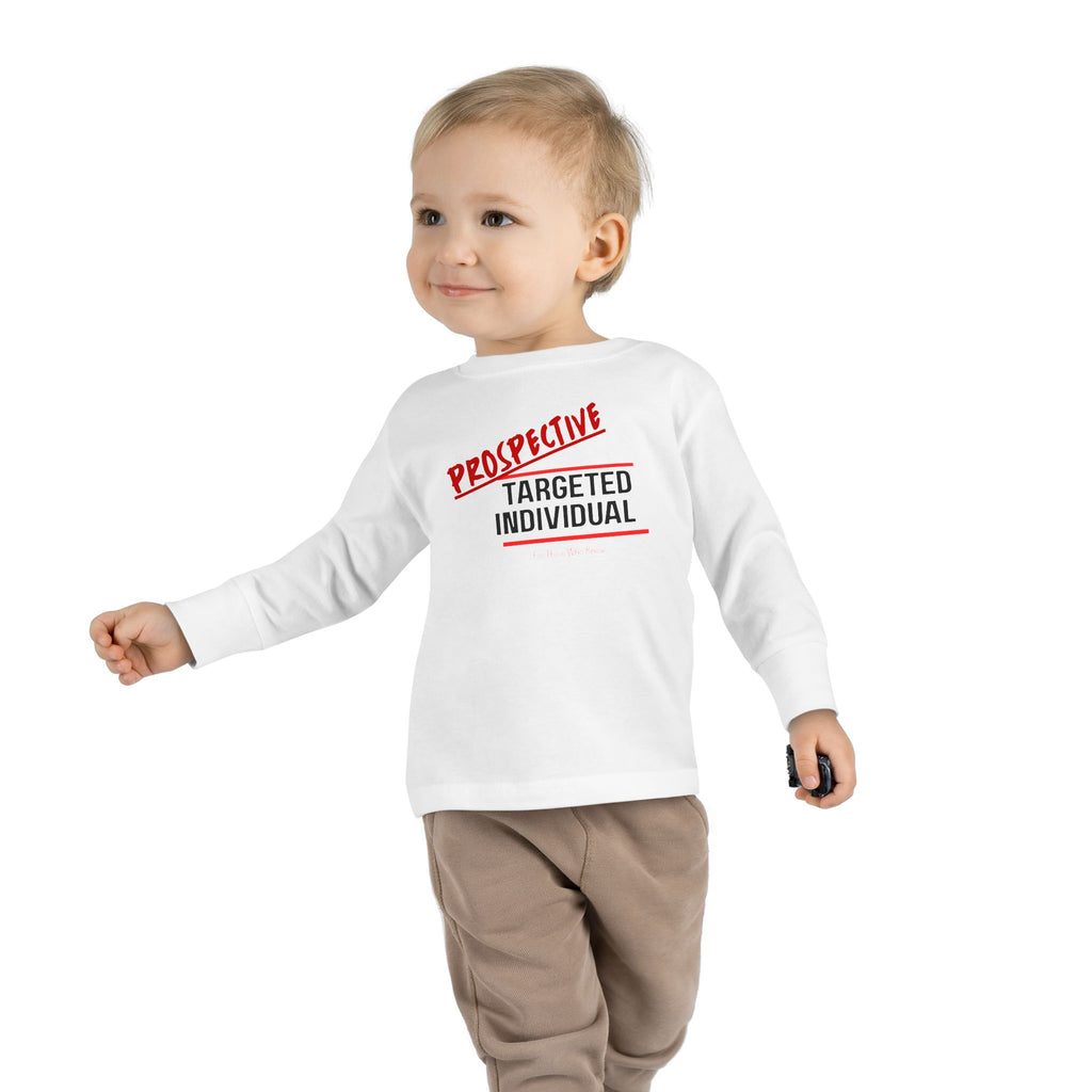 Prospective Targeted Individual Toddler Long Sleeve Tee | Text Graphic