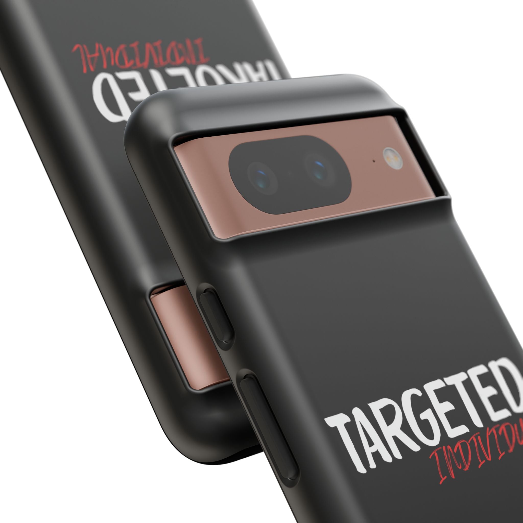 Phone Case — "Targeted Individual" Bold Text Protective Tough Case
