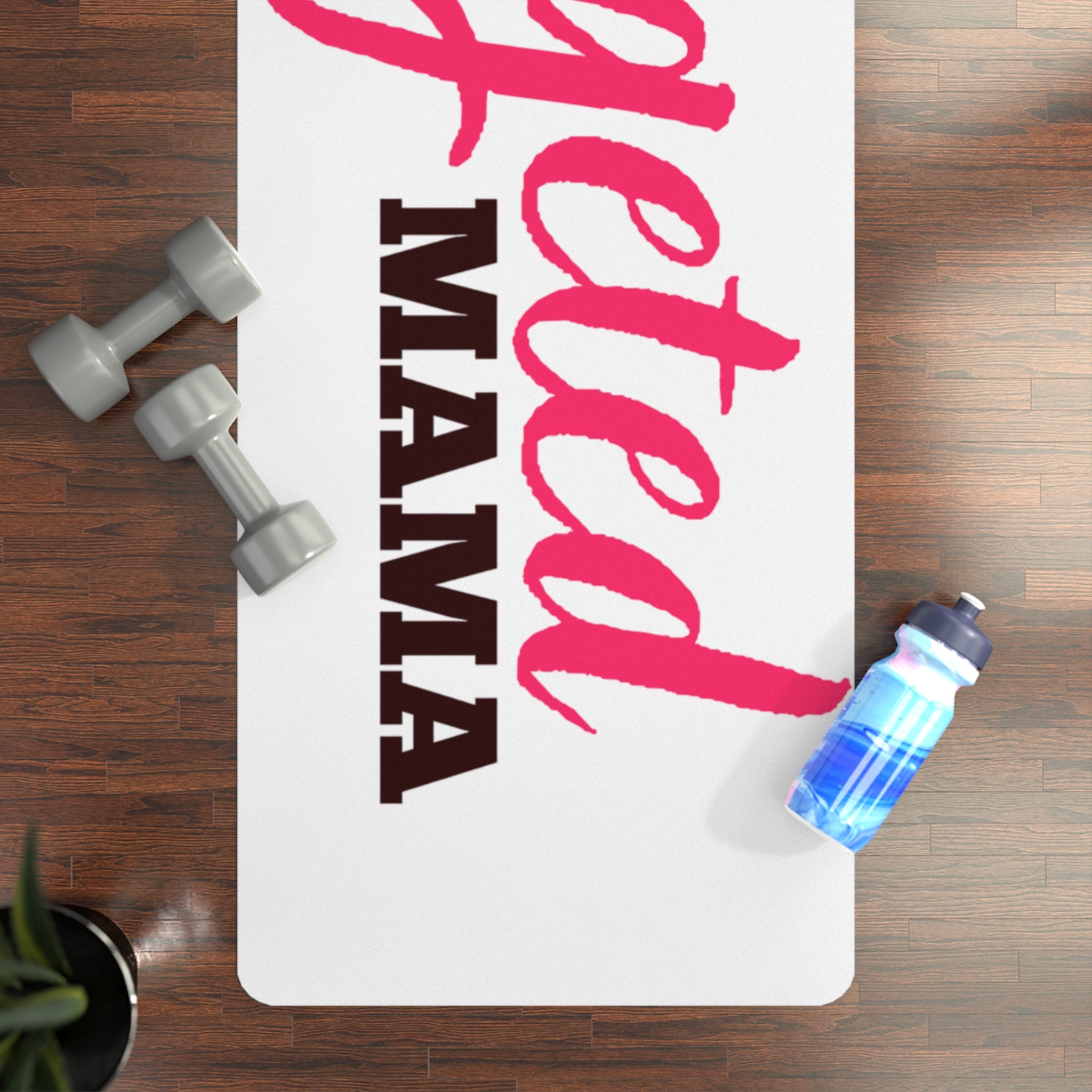 Targeted Mama Rubber Yoga Mat — Non-Slip Fitness Mat for Moms