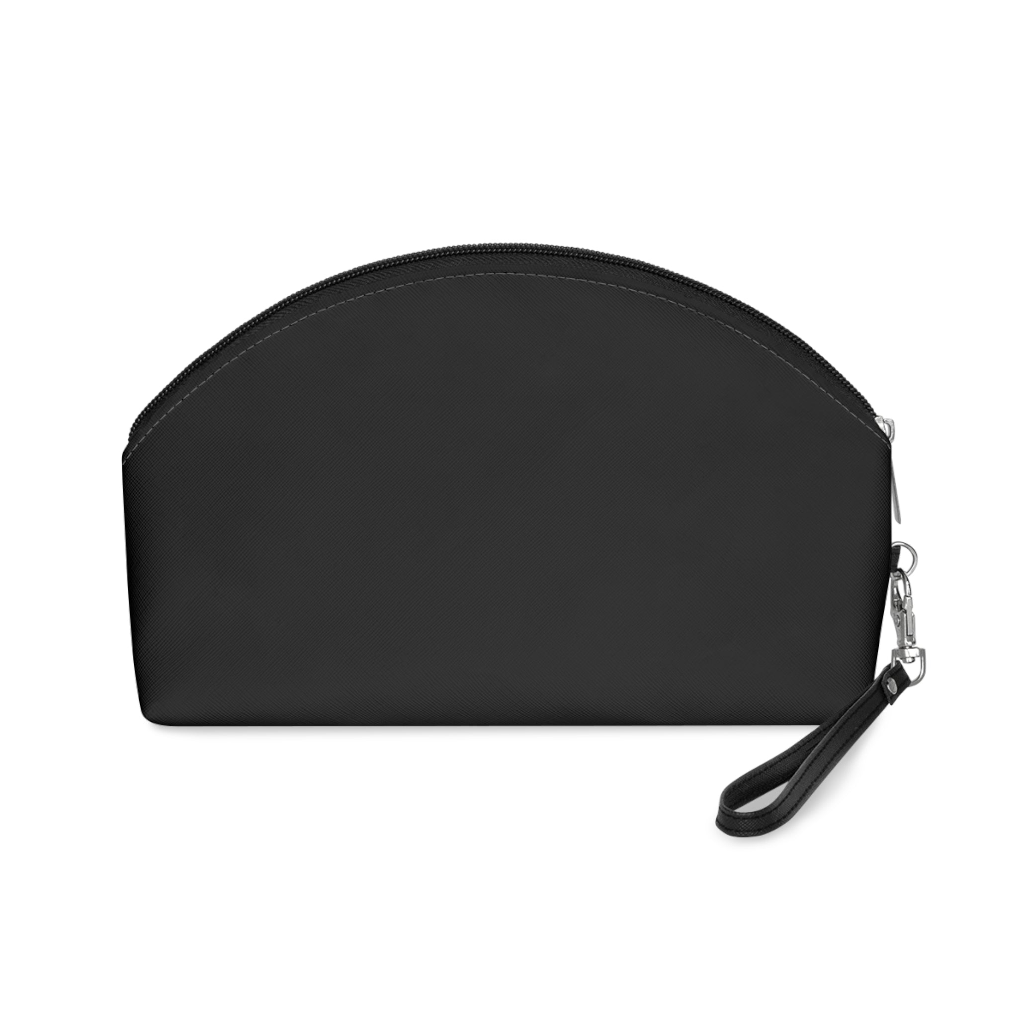 Targeted Individual Makeup Bag – Black Cosmetic Pouch with Script Text
