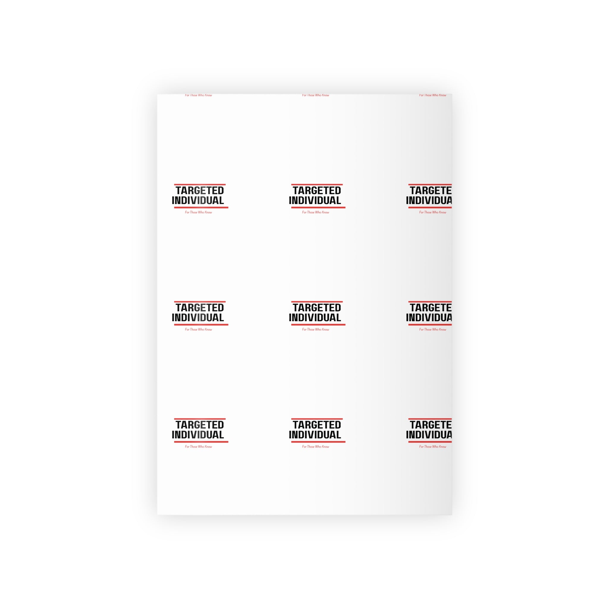 Targeted Individual Gift Wrapping Paper Roll