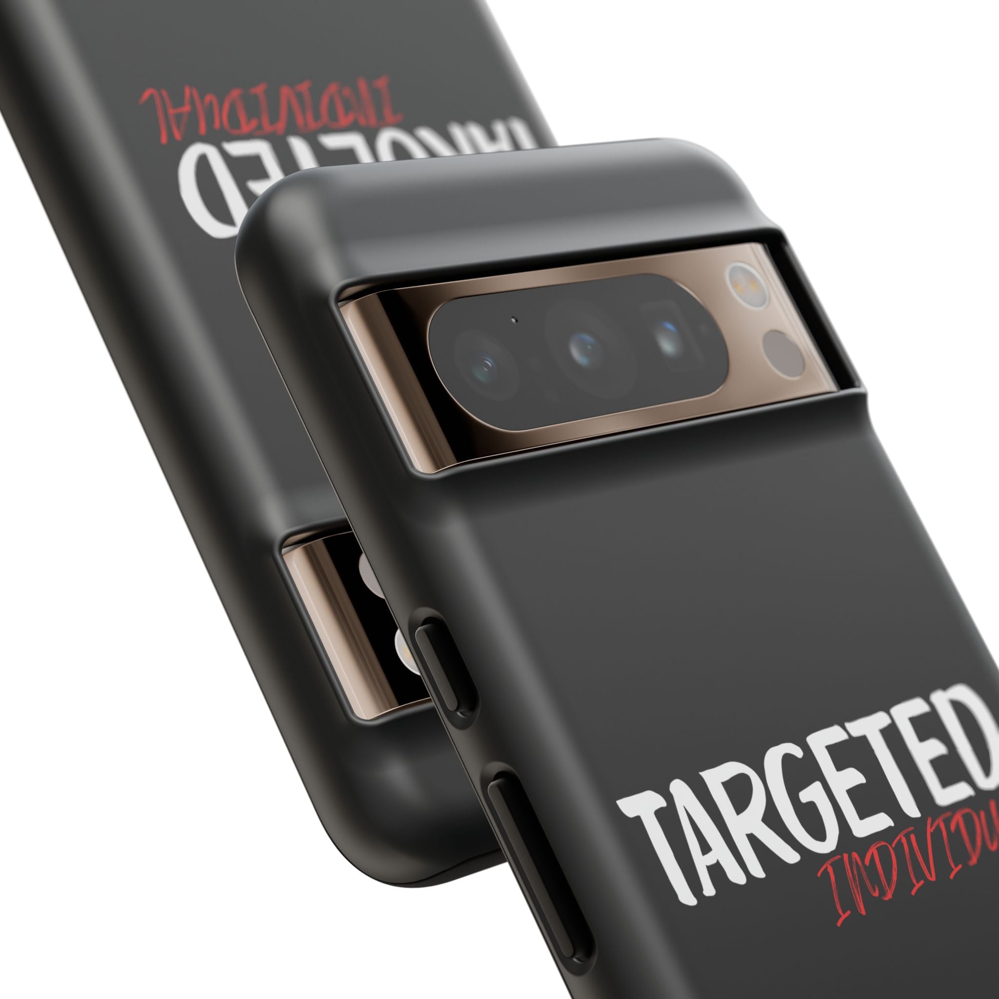 Phone Case — "Targeted Individual" Bold Text Protective Tough Case
