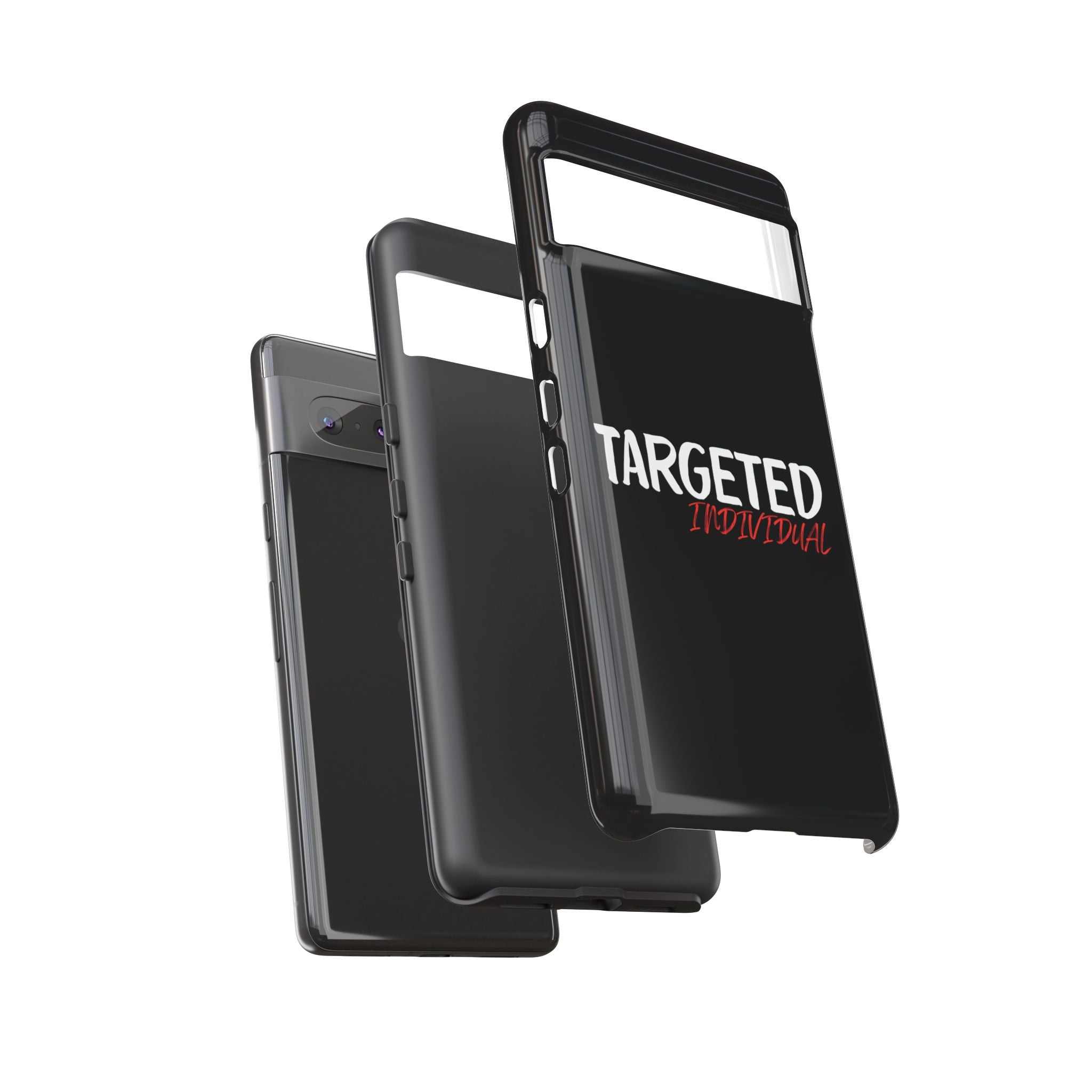 Phone Case — "Targeted Individual" Bold Text Protective Tough Case