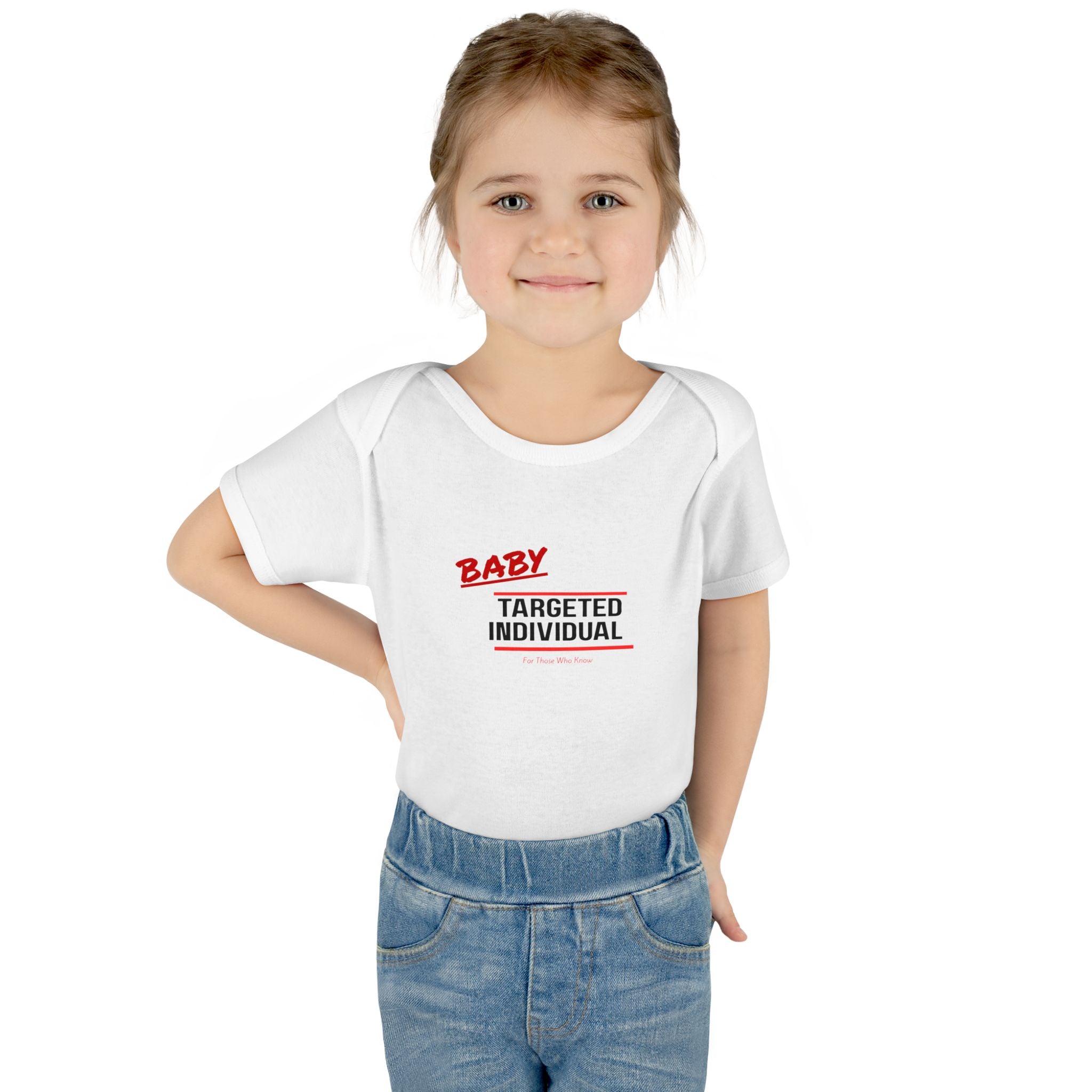 Baby Targeted Individual Bodysuit | Infant Onesie with Text Design