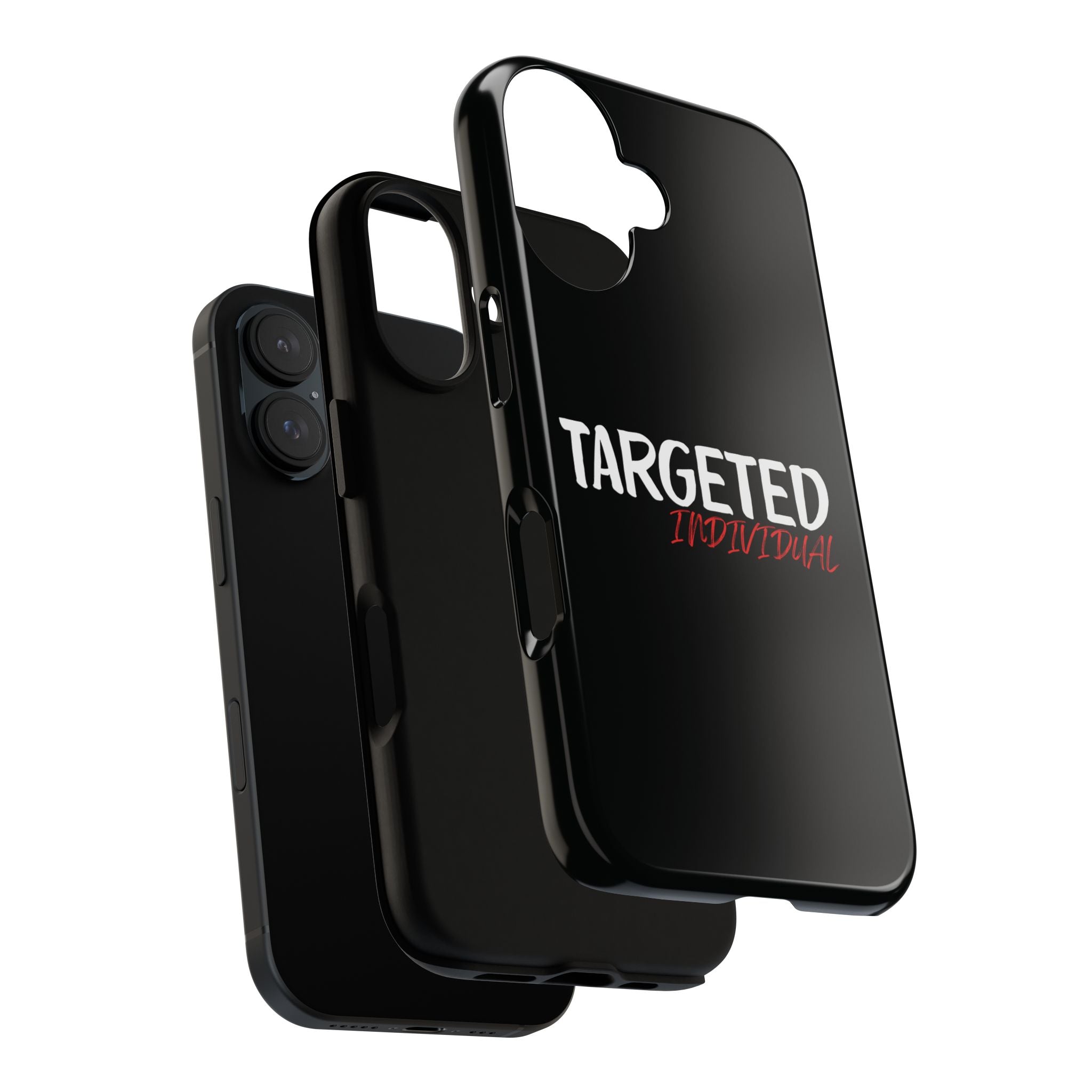 Phone Case — "Targeted Individual" Bold Text Protective Tough Case