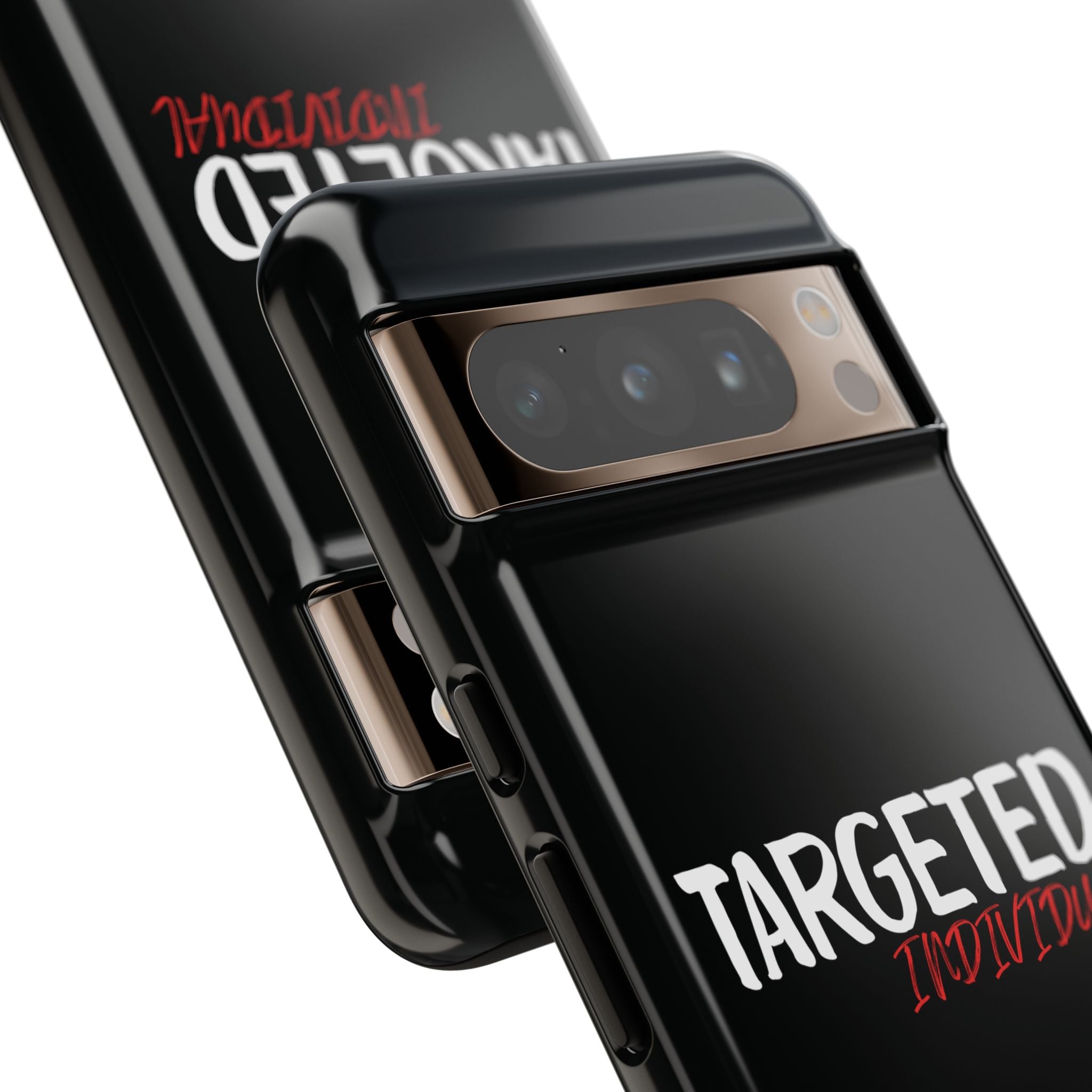 Phone Case — "Targeted Individual" Bold Text Protective Tough Case