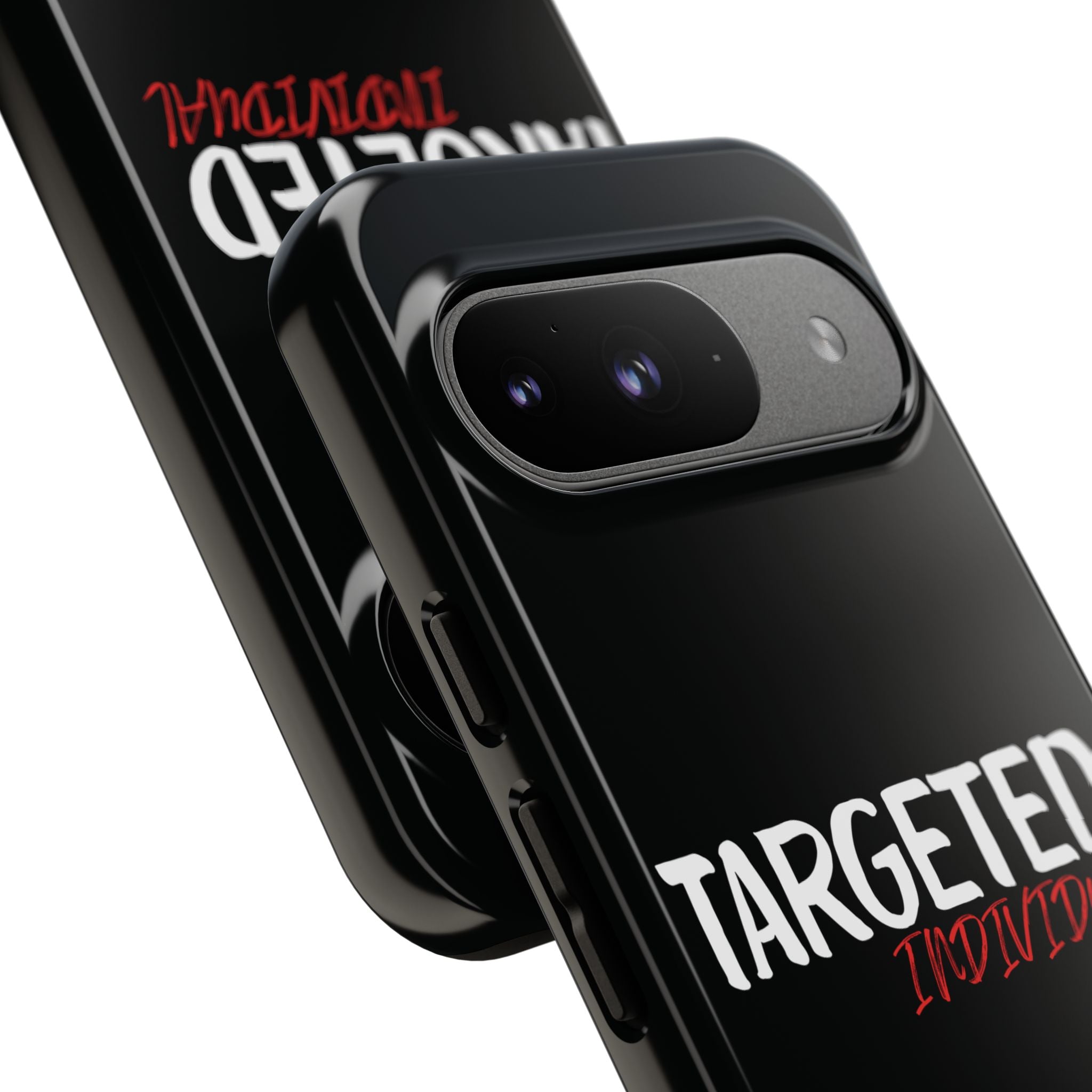 Phone Case — "Targeted Individual" Bold Text Protective Tough Case