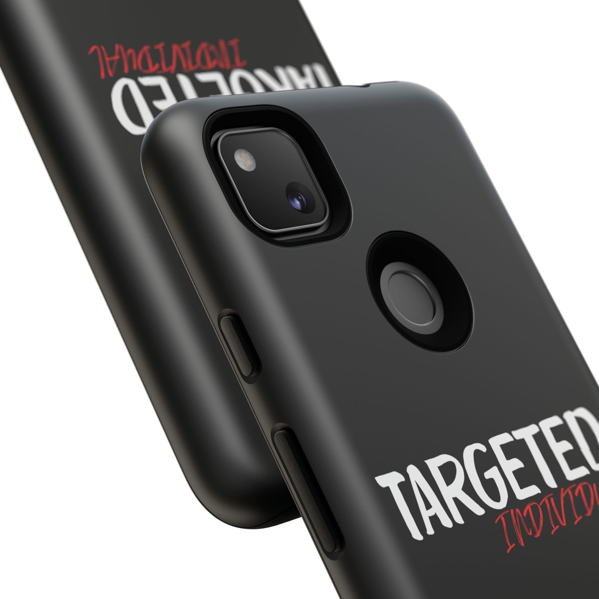 Phone Case — "Targeted Individual" Bold Text Protective Tough Case