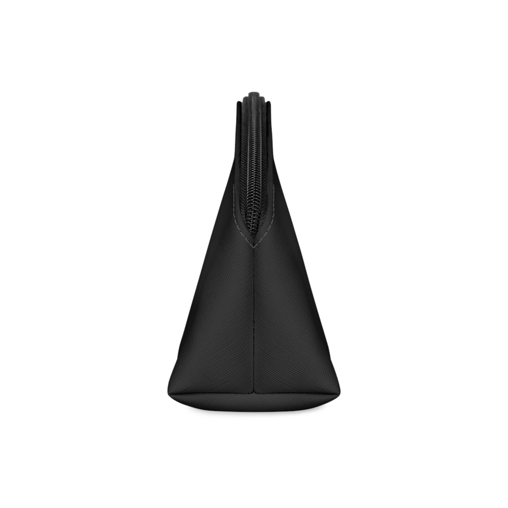 Targeted Individual Makeup Bag – Black Cosmetic Pouch with Script Text