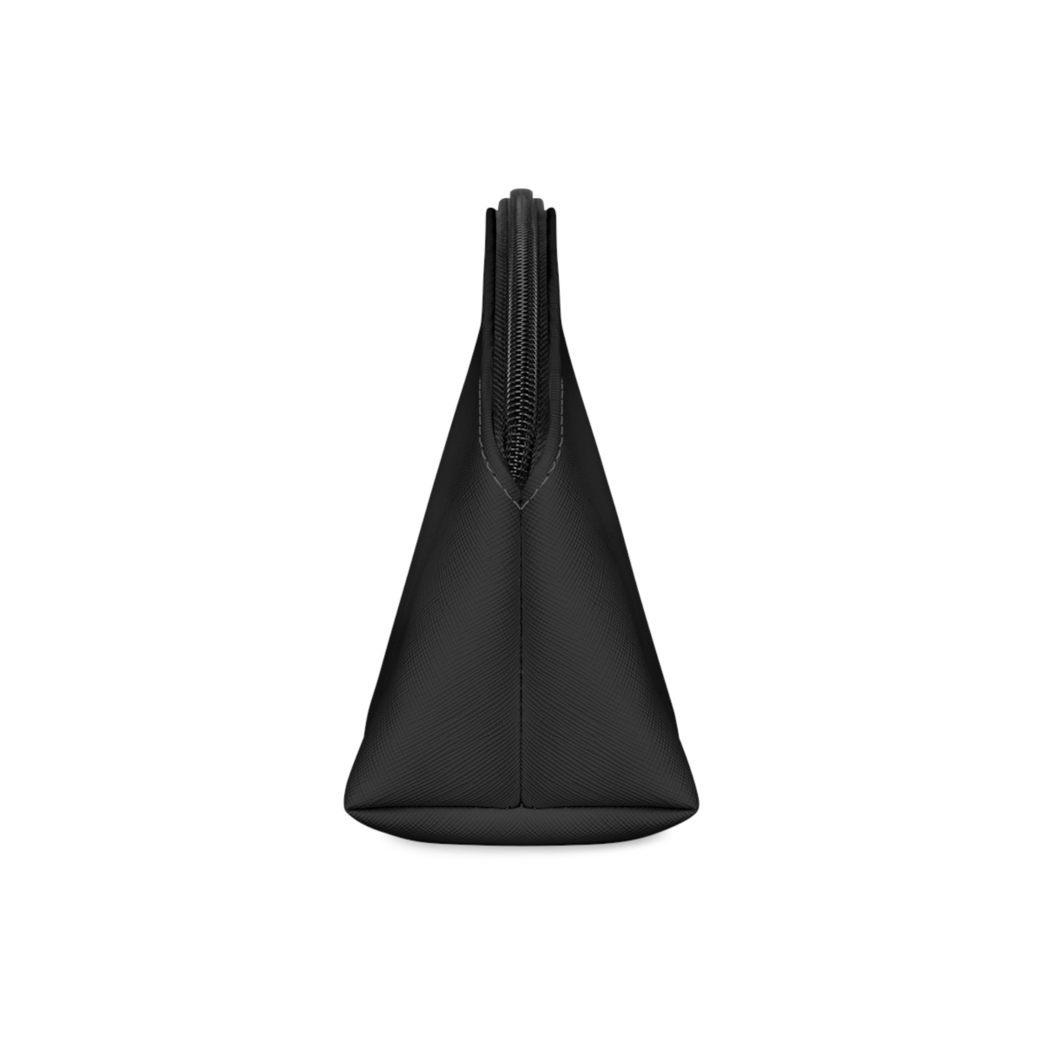 Targeted Individual Makeup Bag – Black Cosmetic Pouch with Script Text