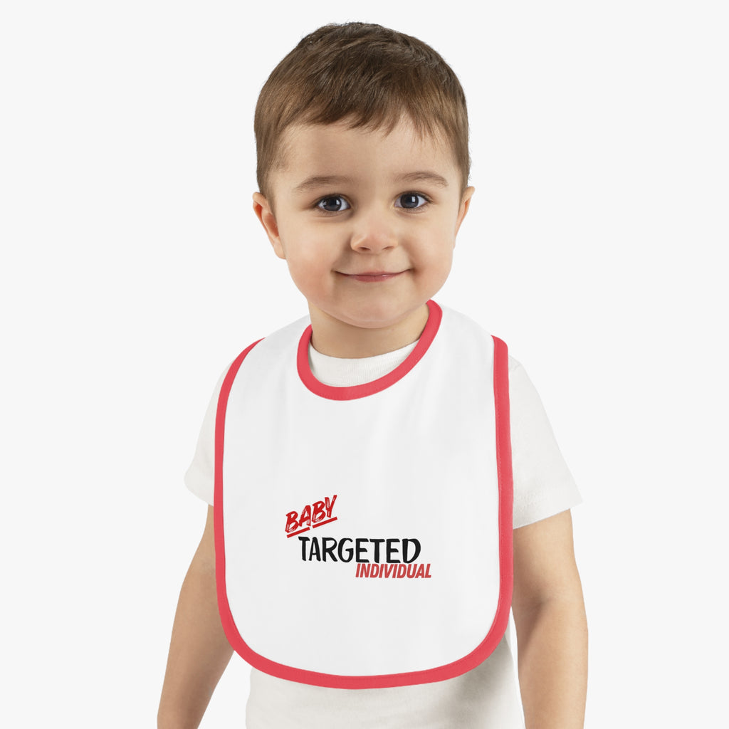 Baby Targeted Individual bib | Contrast Trim Baby Bib